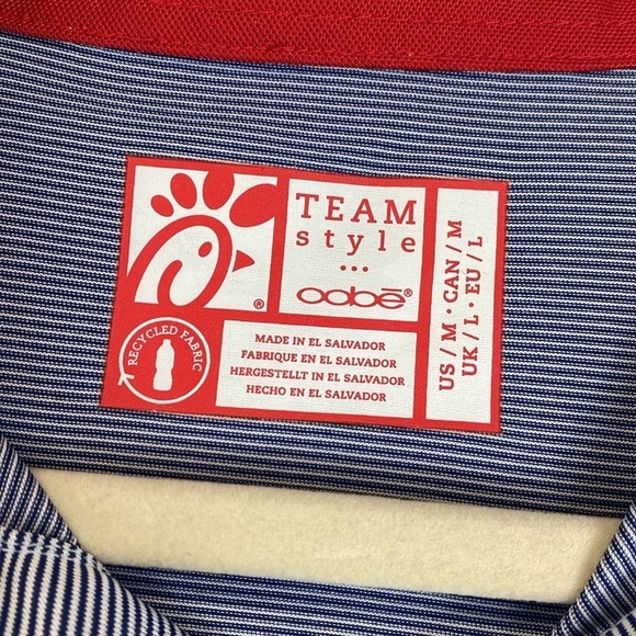 Lot of 3 Chic Fil A polo shirts workwear M liquid knit texture - Picture 3 of 10